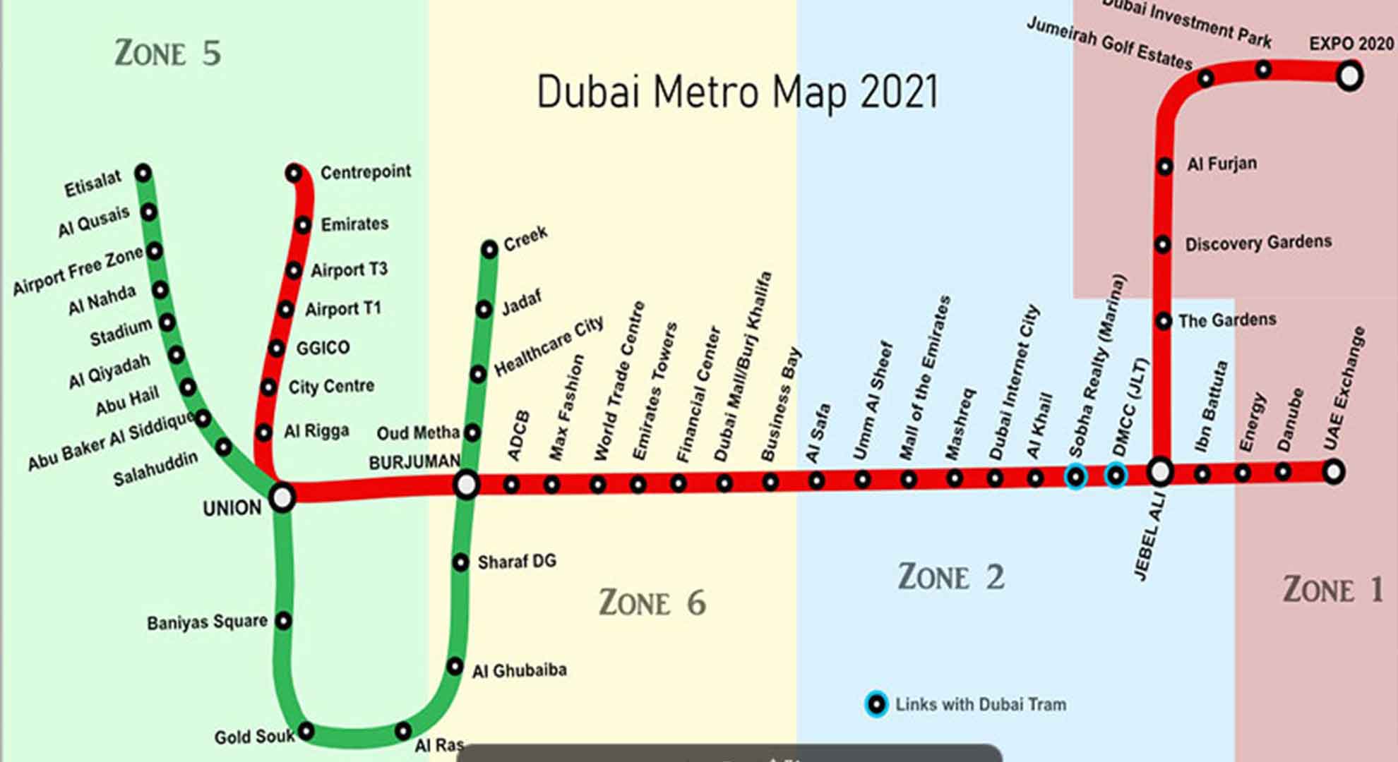 نقشه مسیرهای مترو دبی